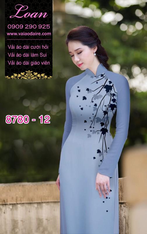 Vải áo dài hoa 3D Vải áo dài hoa 3D