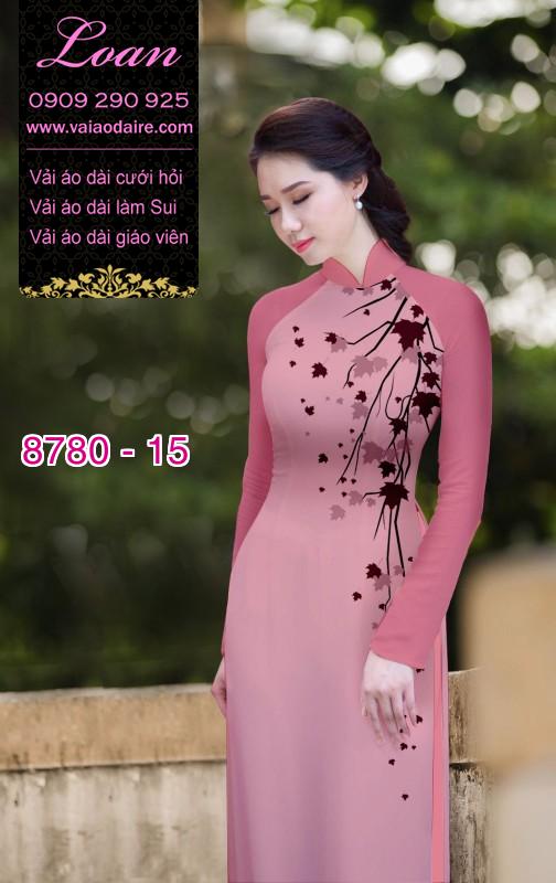 Vải áo dài hoa 3D Vải áo dài hoa 3D