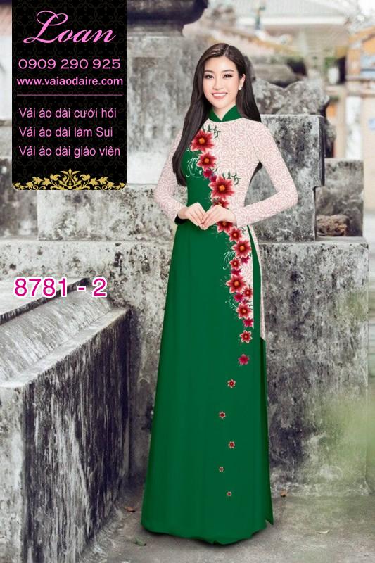 Vải áo dài hoa dây