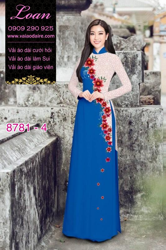 Vải áo dài hoa dây