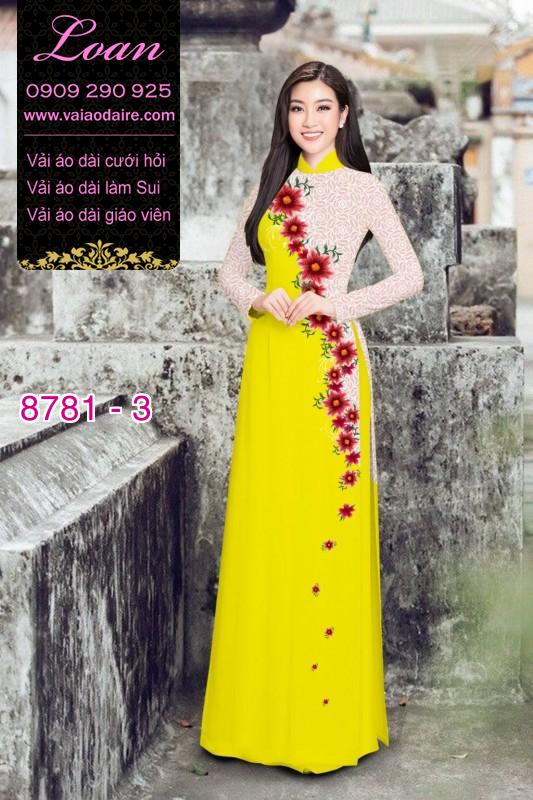 Vải áo dài hoa dây
