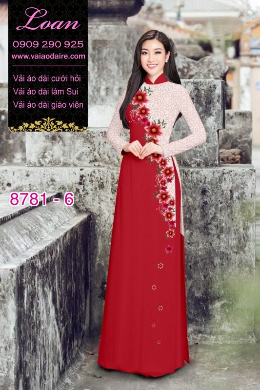 Vải áo dài hoa dây