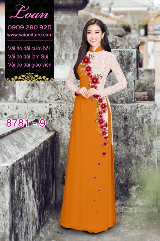 Vải áo dài hoa dây