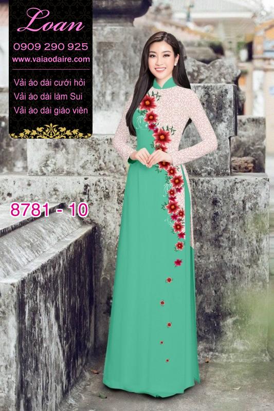 Vải áo dài hoa dây