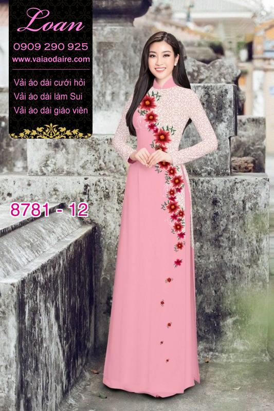 Vải áo dài hoa dây