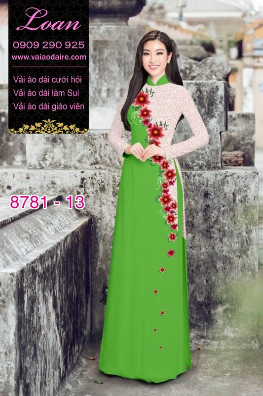 Vải áo dài hoa dây