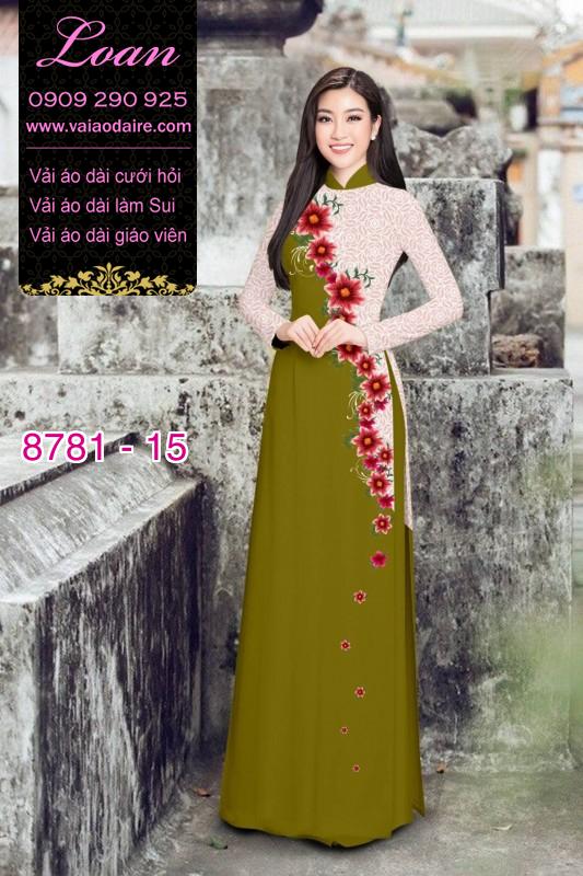 Vải áo dài hoa dây