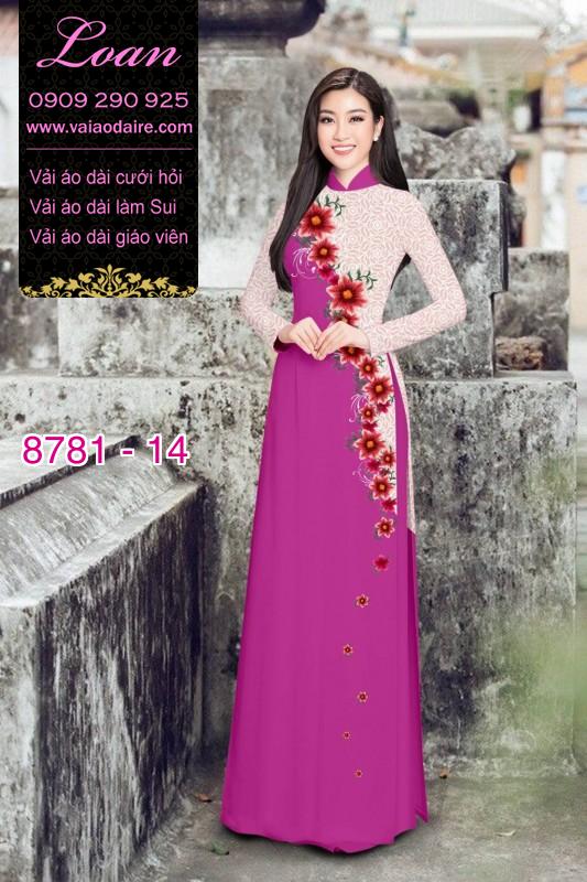 Vải áo dài hoa dây