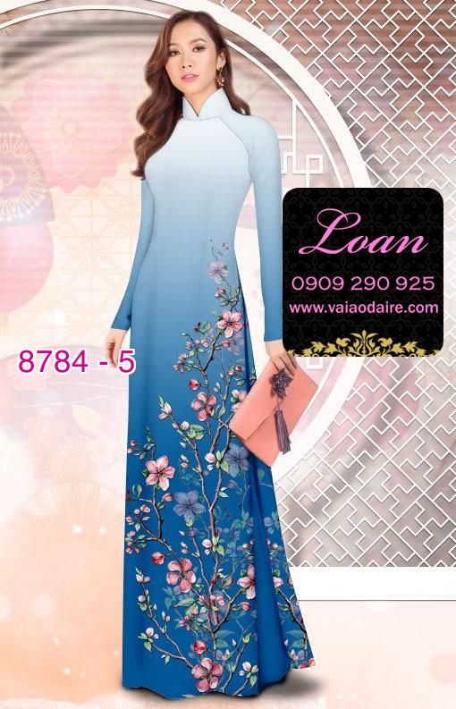 Vải áo dài hoa Đào