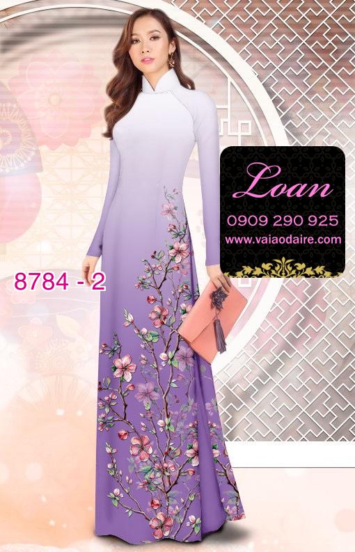 Vải áo dài hoa Đào
