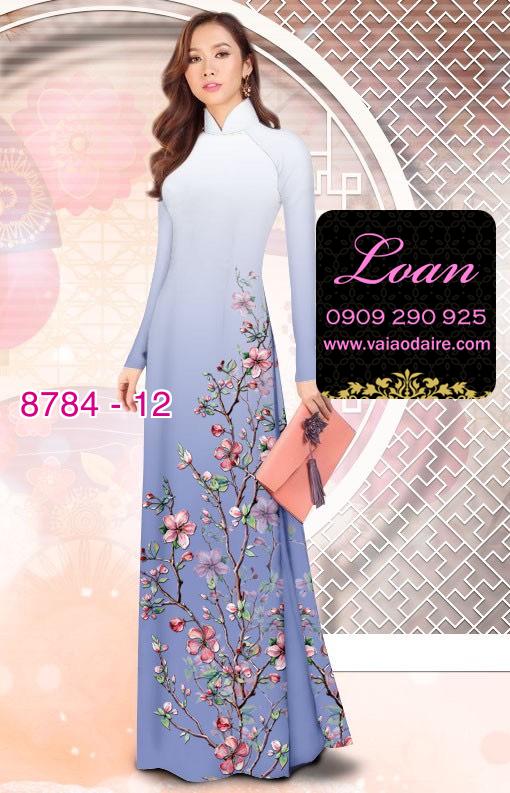 Vải áo dài hoa Đào