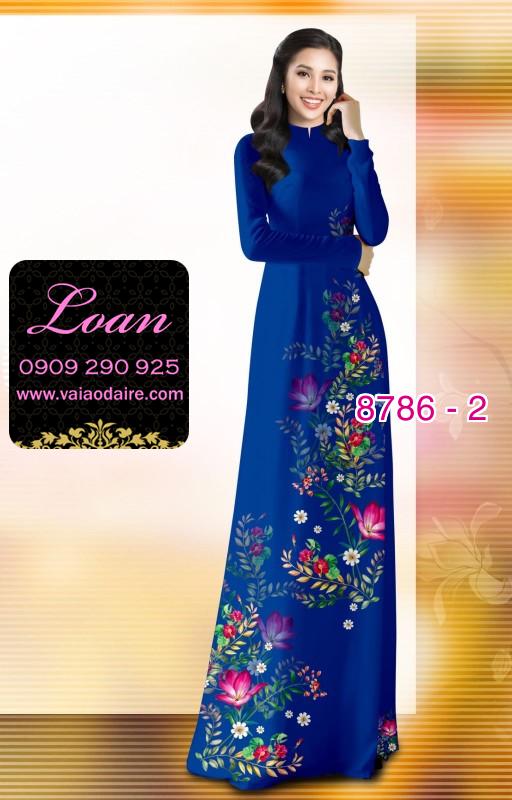 Vải áo dài hoa nhỏ