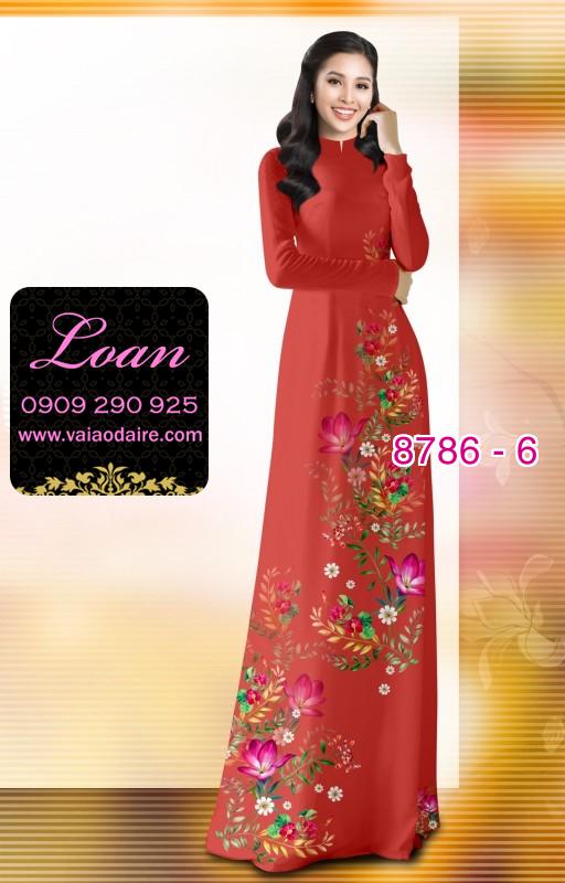 Vải áo dài hoa nhỏ