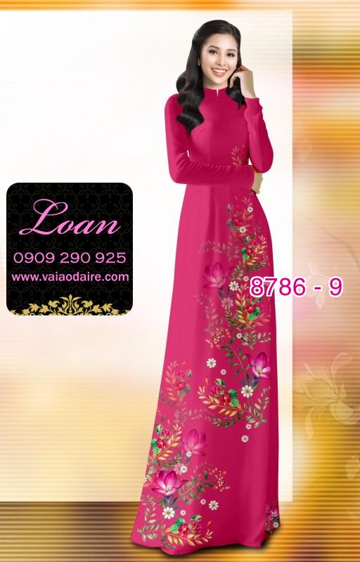 Vải áo dài hoa nhỏ