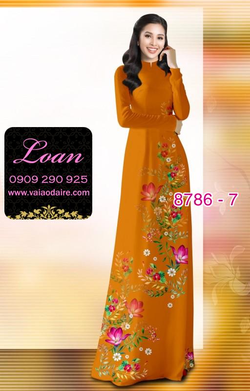 Vải áo dài hoa nhỏ