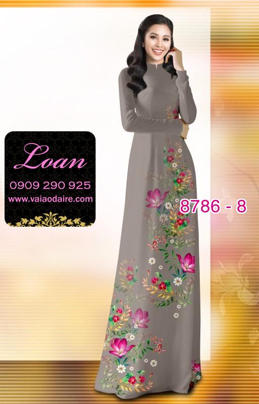 Vải áo dài hoa nhỏ