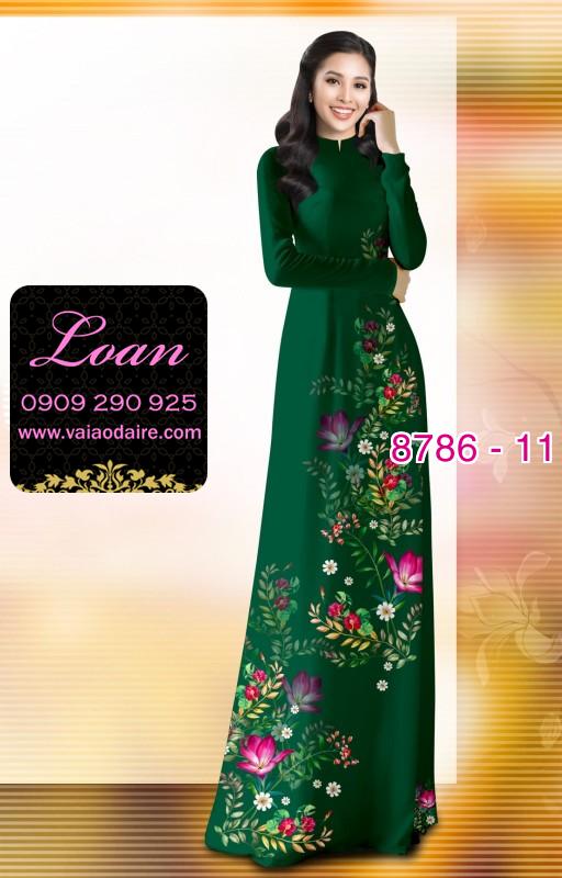 Vải áo dài hoa nhỏ
