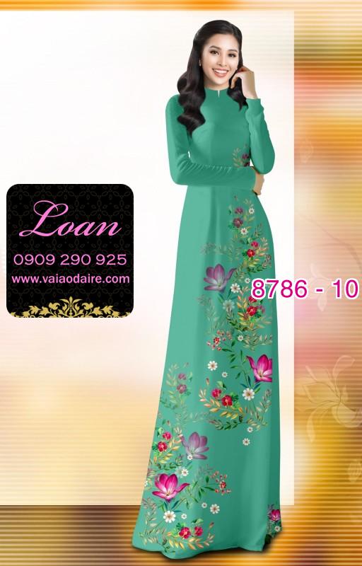 Vải áo dài hoa nhỏ