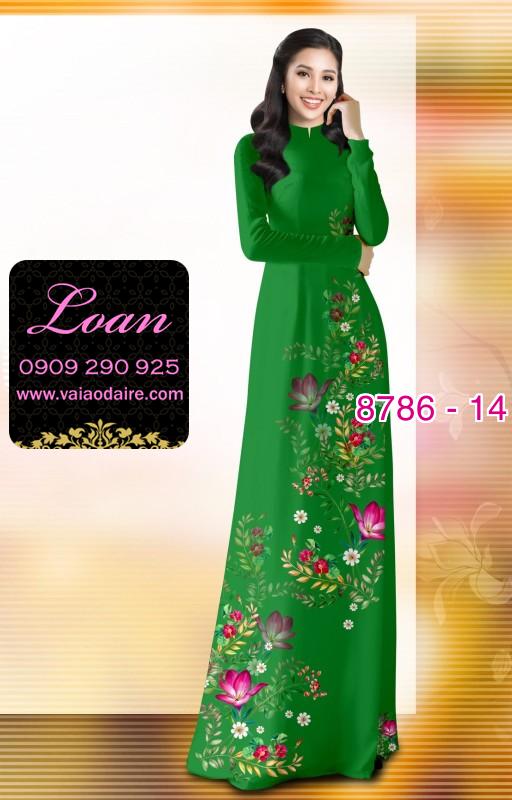 Vải áo dài hoa nhỏ