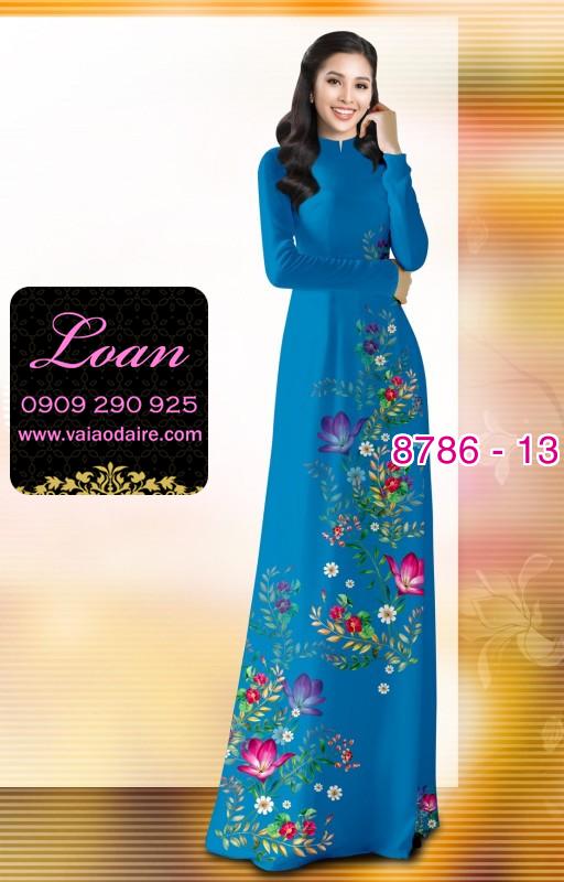 Vải áo dài hoa nhỏ