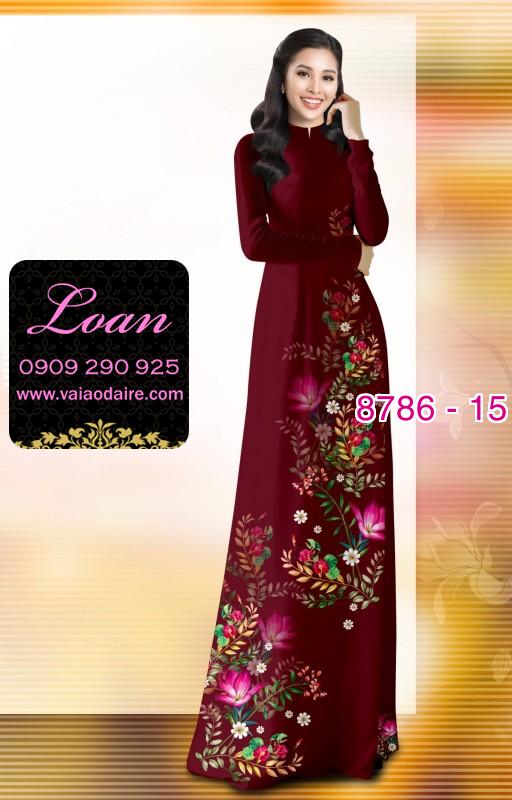 Vải áo dài hoa nhỏ