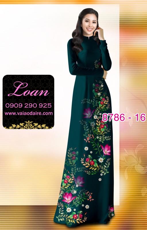 Vải áo dài hoa nhỏ