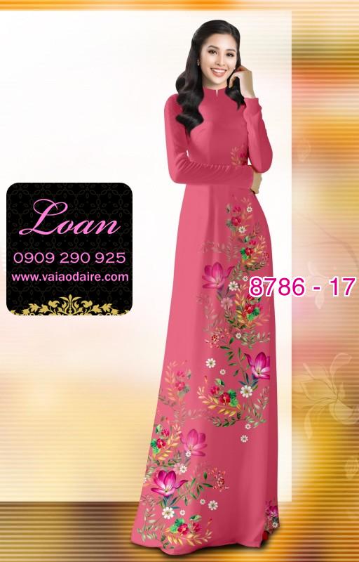 Vải áo dài hoa nhỏ