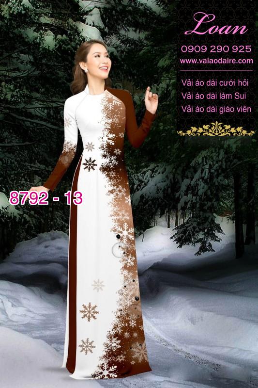 Vải áo dài hoa dây