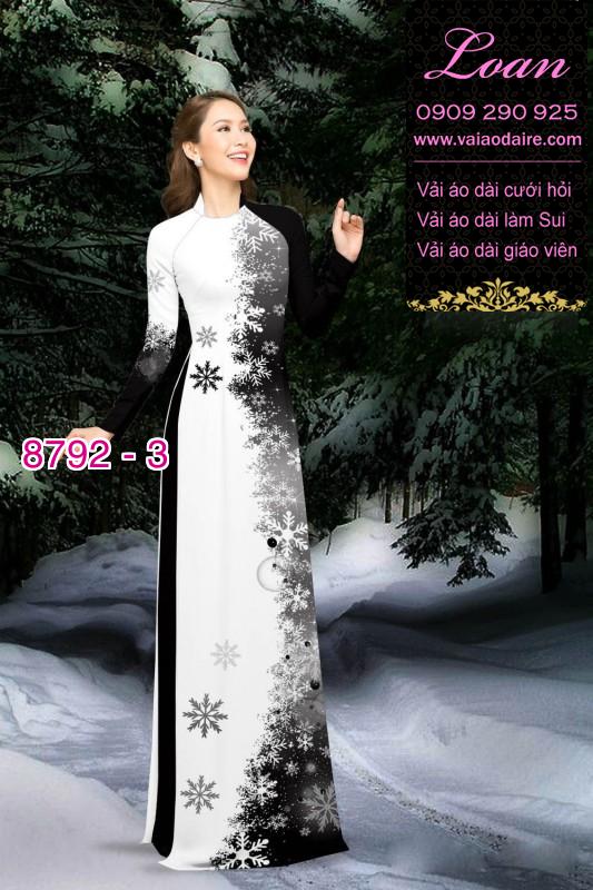 Vải áo dài hoa dây