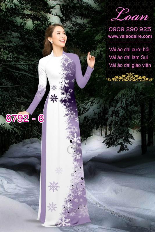 Vải áo dài hoa dây