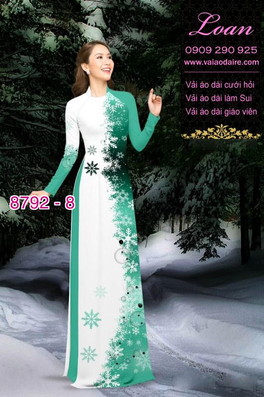 Vải áo dài hoa dây