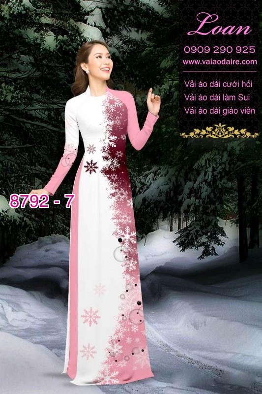 Vải áo dài hoa dây