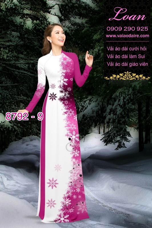 Vải áo dài hoa dây