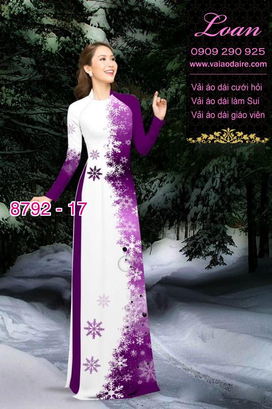 Vải áo dài hoa dây