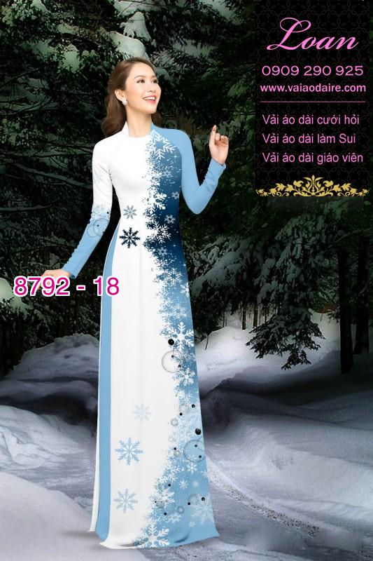 Vải áo dài hoa dây