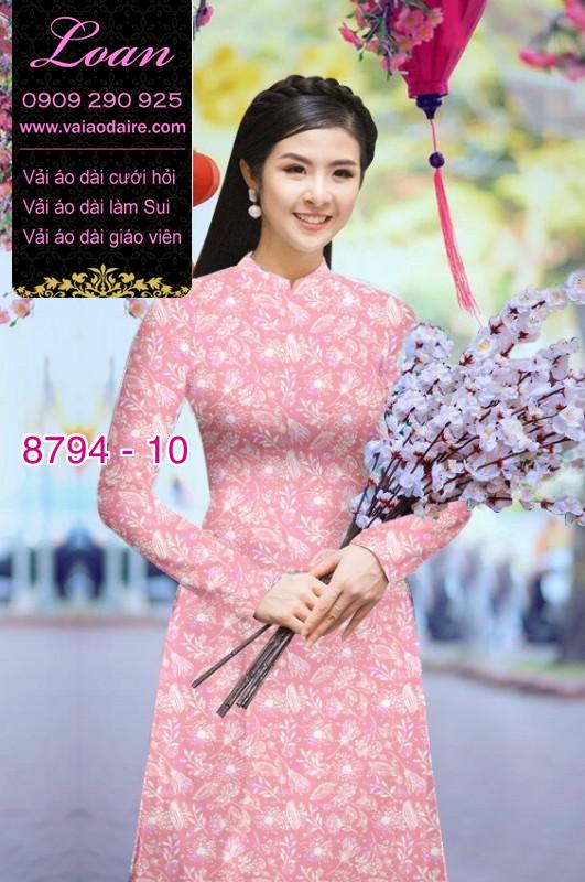 Vải áo dài hoa nhí