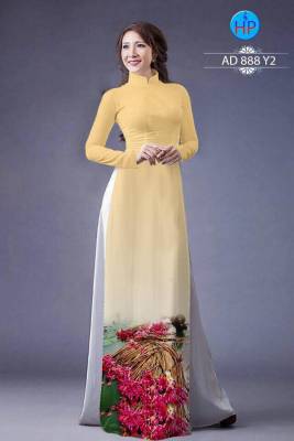 Vải áo dài hoa Sen-DT 881