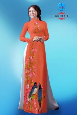 Vải áo dài chim cảnh-DT 882