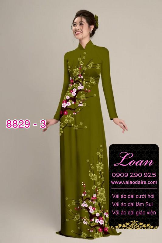 Vải áo dài cành Đào