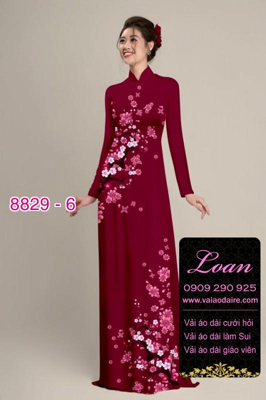 Vải áo dài cành Đào