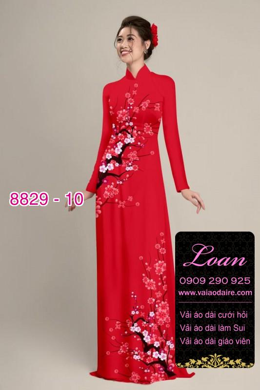Vải áo dài cành Đào