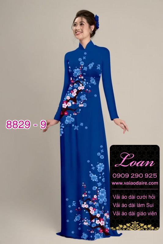Vải áo dài cành Đào