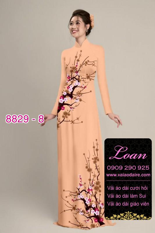 Vải áo dài cành Đào
