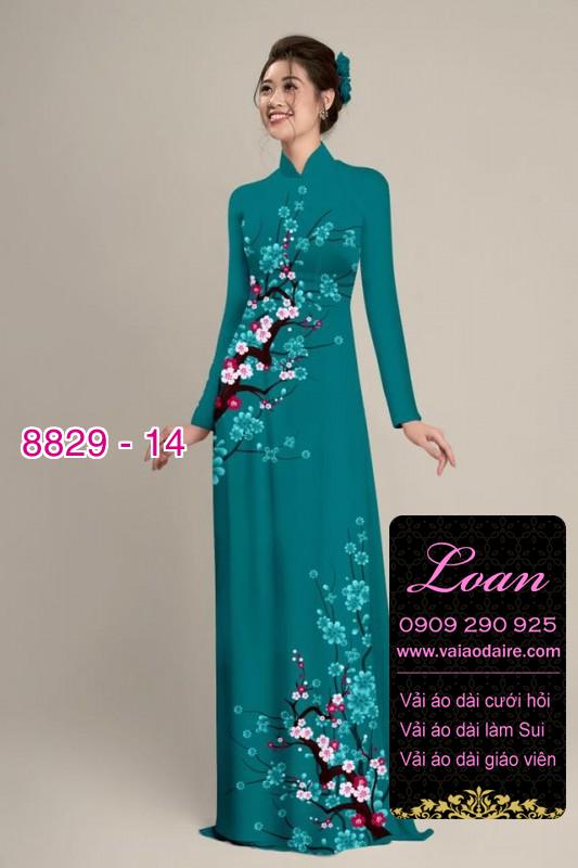 Vải áo dài cành Đào