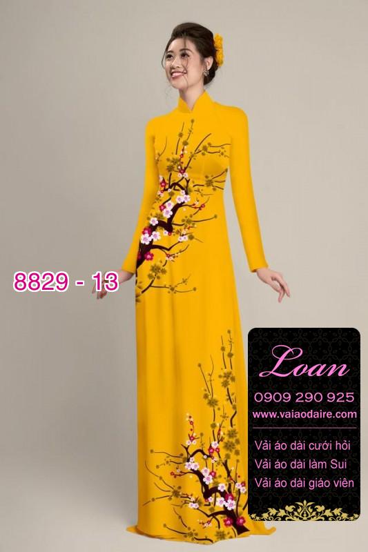 Vải áo dài cành Đào