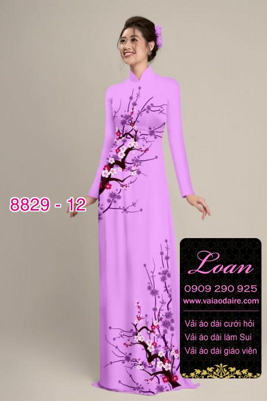 Vải áo dài cành Đào