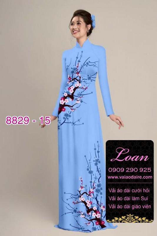 Vải áo dài cành Đào