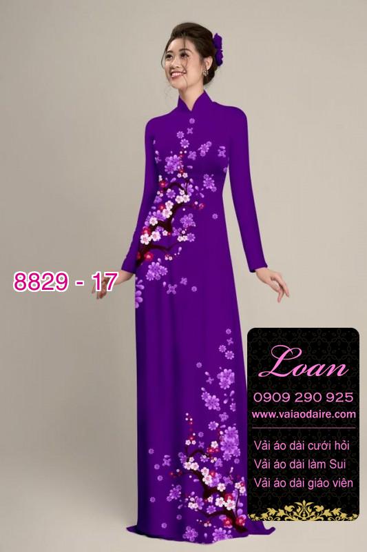 Vải áo dài cành Đào