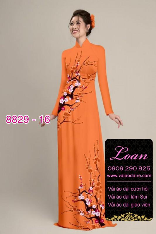Vải áo dài cành Đào