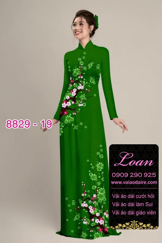 Vải áo dài cành Đào